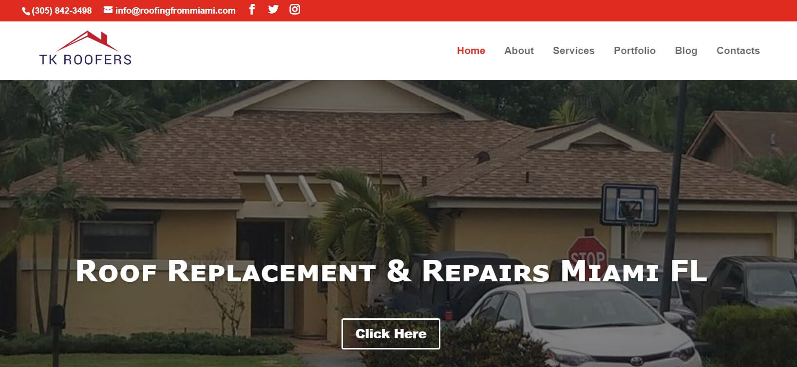 roofing contractor website